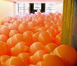 Office full of balls